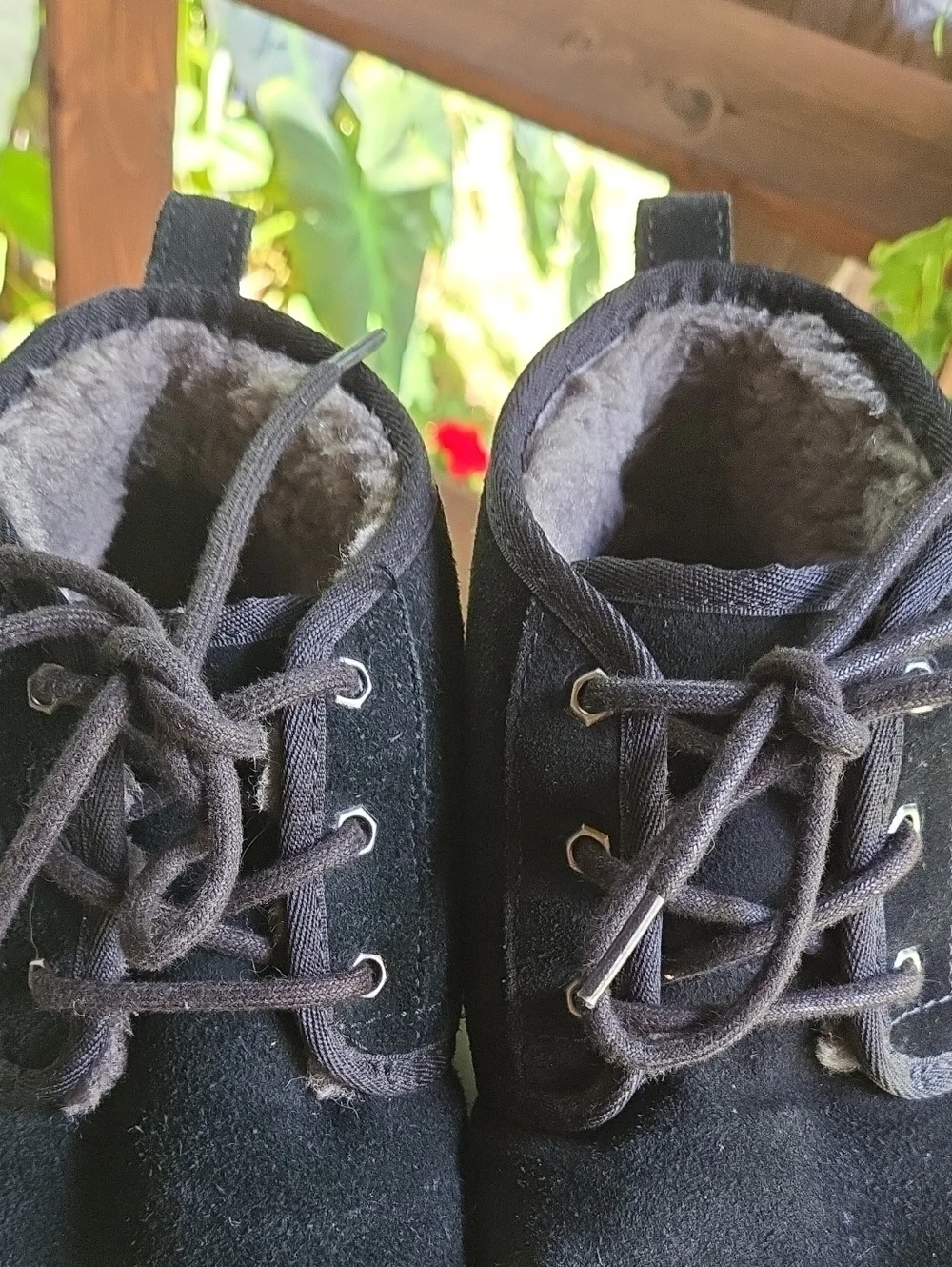 Ugg Neumel Black Suede Chukka Boots Size 10